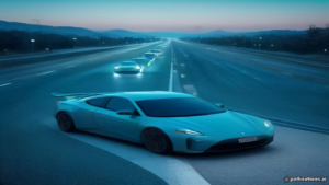 NHTSA Proposes Cyan Lights to Identify Self-Driving Cars - Editorial photo report on NHTSA cyan lights autonomous vehicles